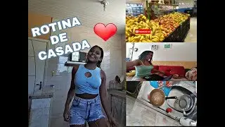 VLOG | ROTINA DE CASADA, ALMOÇO, MERCADO...