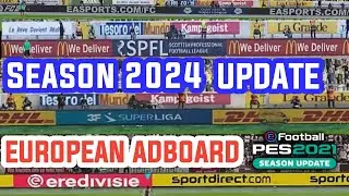 PES 2021 NEW European Adboards Season  2024