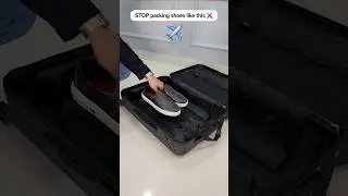 STOP Packing Shoes Like This While Traveling ❌️🧳 