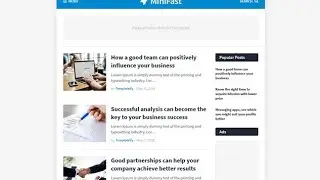 MiniFast Blogger Template. | blog-templates.com