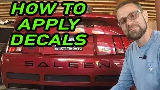 How to install Vinyl Decals on Your Car Using Soapy Water.