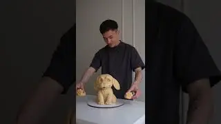 Adorable Puppy Cake 🩷💚 Like FM, listen to what you love!