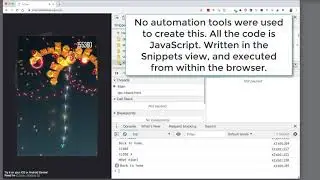 A JavaScript dev tools console bot playing XType