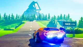Fortnite Chapter 2 Creative: Just Drive Open World Car Racing Drift Map Full Gameplay No Commentary