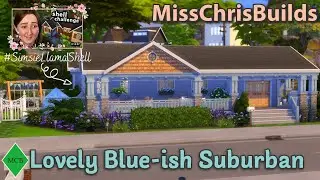 Lovely Blue-ish Suburban - Sims 4 Speed Build // My #lilsimsie Llama Shell Submission!