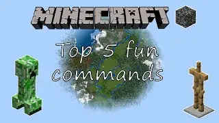 Top 5 FUN COMMANDS in MINECRAFT BEDROCK EDITION?!