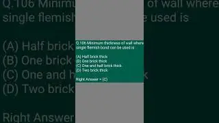 Civil engineering Mcq's qst.no.106