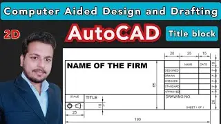 Title block in AutoCAD | Title block | AutoCAD tutorial for beginners in hindi