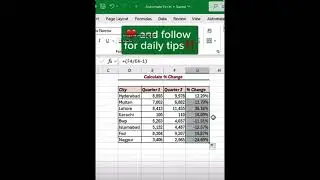 How To Calculate % Percentage Change Between Two Values Simplified