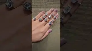 Silver 925 itlain Rings 💍 WhatsApp  0313-3345079 