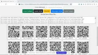 Generador de Fichas Usuarios y Contraseñas QR Para Hotspot Mikrotik
