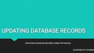 updating records using php+mysql