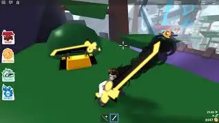 Roblox Ninja Wizard Simulator ~ All Golden Weapon Showcase and location (Read Desc)