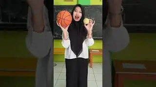 Membedakan benda dan gambar yang besar dan yang kecil🏀🧸