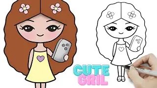 Hur man ritar en söt YOUTUBER-tjej - SÖT DOLL GJORD LÄTT