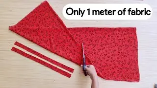 Very Easy No Pattern Summer Dress/sew In 10 minutes that fits all sizes