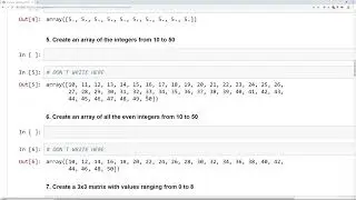 005 Numpy Exercise Overview