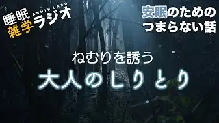 【睡眠導入】安眠のためのつまらない話 #91 『眠りを誘う大人のしりとり』【聞き流し 作業用 BGM】