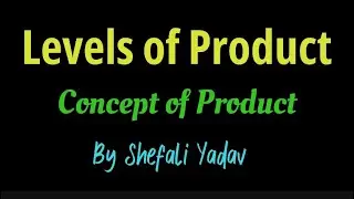 Product Concept and Levels of Product | Marketing Management | in Hindi