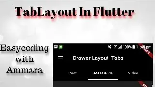 2 Flutter full project | How to create Tablayout in flutter | Create navigation bar flutter