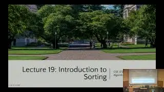 [CSE 373 WI24] Lecture 19: Introduction to Sorting