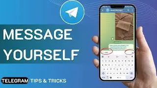 How To Message Yourself On Telegram - EASY WAY!  Saved Message On Telegram