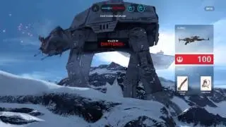 Star Wars Battlefront Beta Gameplay: AT-ST Destroyer (Walker Assault)