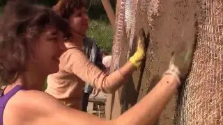 Штукатурка соломенного домика