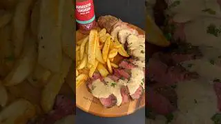 Grilled tenderloin with black peppercorn cream sauce