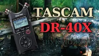 TASCAM DR-40X/ЗВУК ДОЖДЯ/РАСШИРЕННОЕ СТЕРЕО А-В