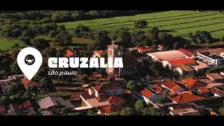Cidade de Cruzália/SP por um drone