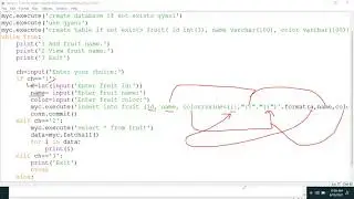 XII Interface of python with MySQL