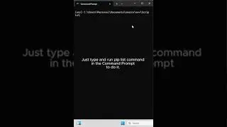 06 - How to List Installed Python Package in Activated Python Virtual Environment using pip list
