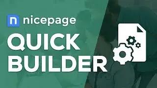 How to create a website with Quick Builders in Nicepage Website Generator