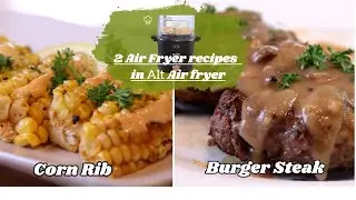 The CrispX Air Fryer [Corn Ribs & Burger Steak]