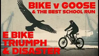 E Bike Disasters and Triumphs - A tangle with a Goose and The best ride to school!
