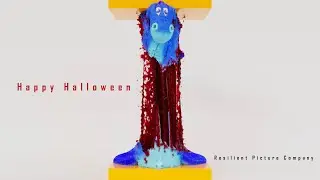 Happy Halloween - Houdini softbody tear - Redshift