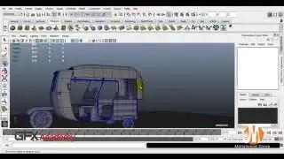 Autodesk Maya Tutorial - Create Mini Taxi in maya Part 8
