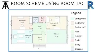 How to make Color Scheme using Room Tag in Revit