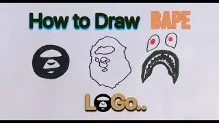 How to draw 3 Bape Logos in 5 Minutes easy step by step