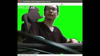 Jetson Nano + GPU (OpenGL ES3.2) + MediaPipe + Selfie Segmentation + Python 3.6