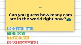 Guess What: How many cars on planet?