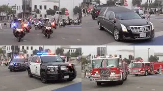 Manhattan Beach PD Officer Chad Swanson Funeral Procession