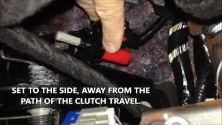 2013 Mustang Shelby GT500 high rpm sticking clutch fix - Clutch Assist Spring Removal tutorial