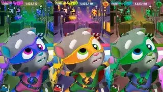 Talking Tom Gold Run (3 Star) Colors Reaction Super Tom  in New Side World Water Park