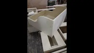 Sloped Top Drawer Box with CNC cut dovetails