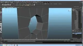 How to make a hole/circle in Maya 2013