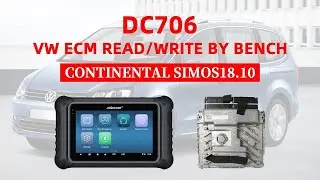 OBDSTAR DC706 Clone VW Continental Simos18.10 ECM on Bench - Cardiagtool