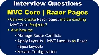 Interview Question: Create Razor Page in MVC Core Project