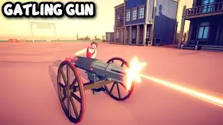 GATLING GUN Vs EVERY UNITS - WILD WEST UPDATE - TABS - Totally Accurate Battle Simulator